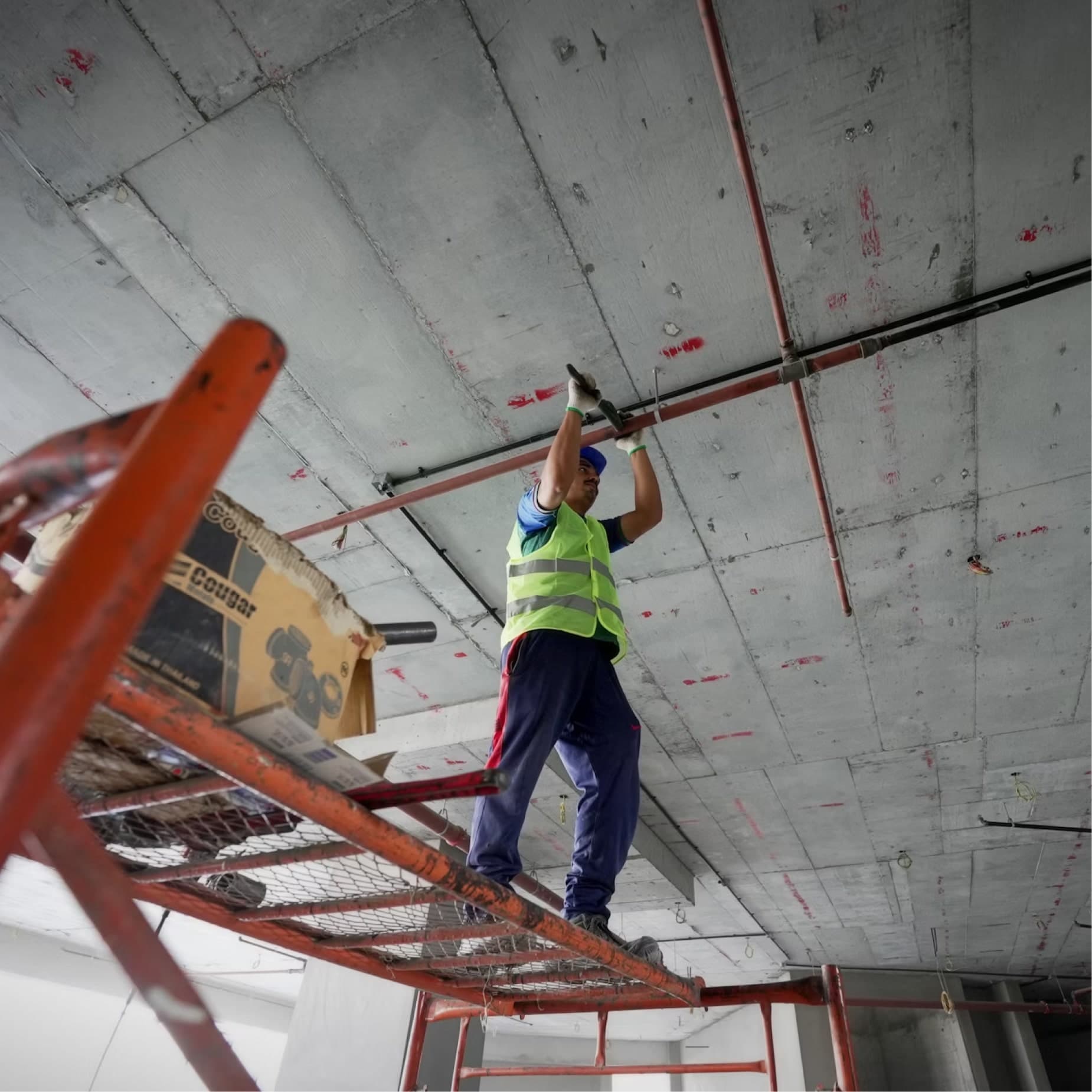 পাইলিং, আরসিসি ও গ্রিল কাজ